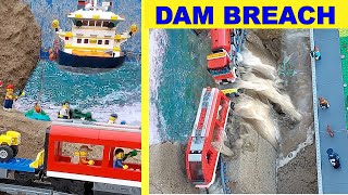 LEGO Dam Breach - ALL DESTRUCTION SCENES -