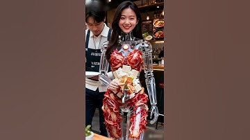 Kimchi & Cream Cheese Sauce Dispenser Robot, in Service #futuristic #robot #technology #humanoid #AI