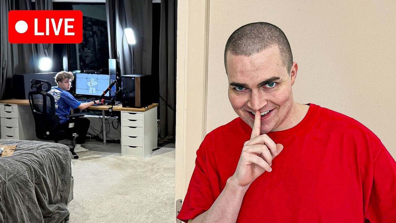 Pranking my brother while he's LIVE