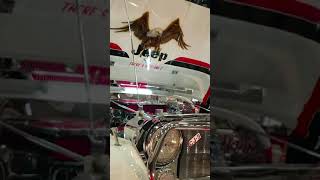 Jeep CJ5 - Red on White 4x4 with lots of chrome