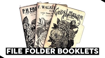 Mini File Folder Junk Journal Booklets