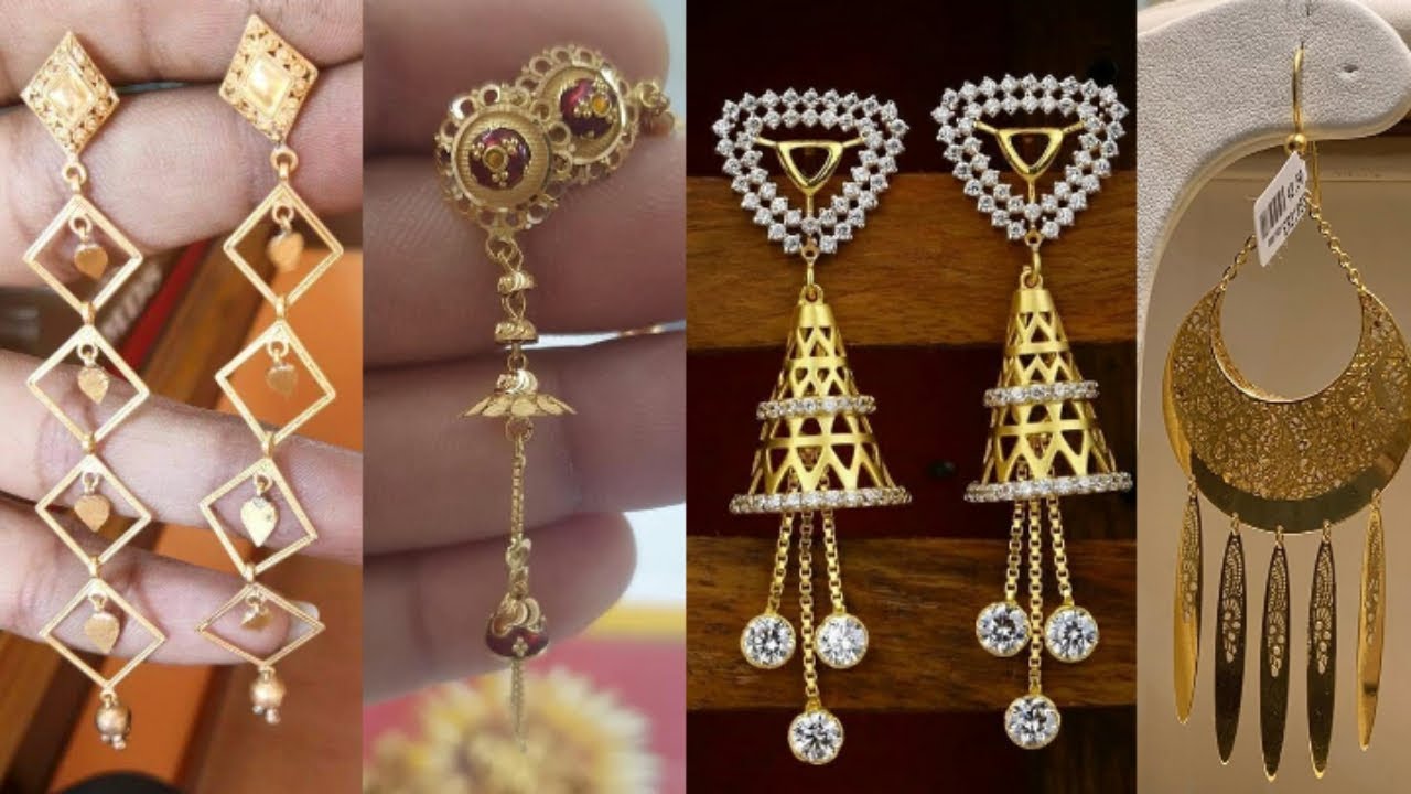 22ct Gold Fancy Stud Earrings in Filigree Design