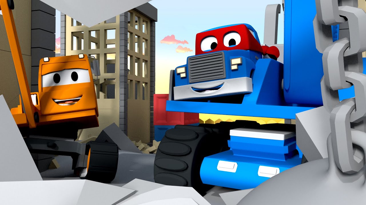 Dane la Gru da Demolizione  - Carl il Super Truck a Car City 🚚Cartone animato per i bambini