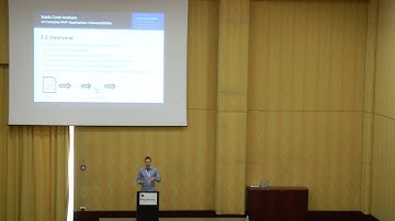 AppSecEU 16 - Johannes Dahse - Static Code Analysis of Complex PHP Application Vulnerabilities