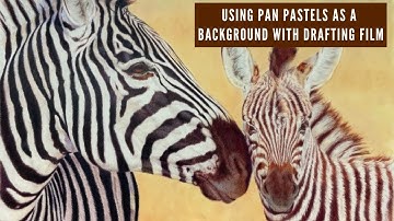 Using Pan Pastels as a background with drafting film
