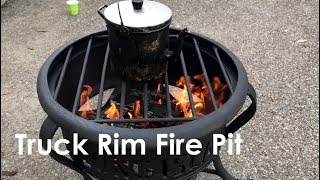 DIY Truck Rim Fire Pit ($0 Build)