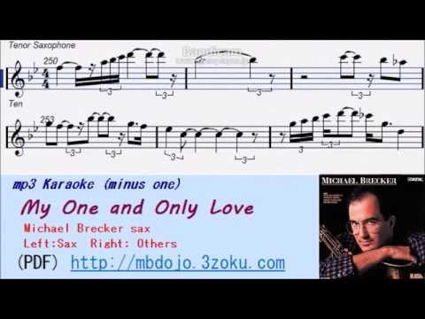 My One And Only Love Mike Brecker Sax Karaoke Youtube