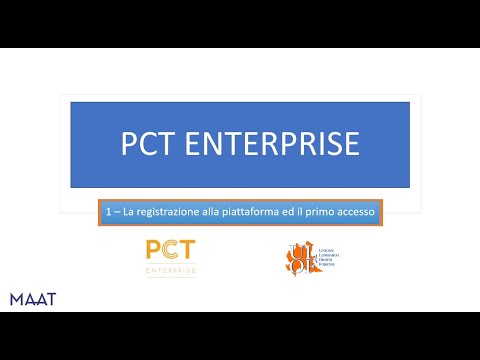 PCT Enterprise parte 1:  La registrazione ed il primo accesso