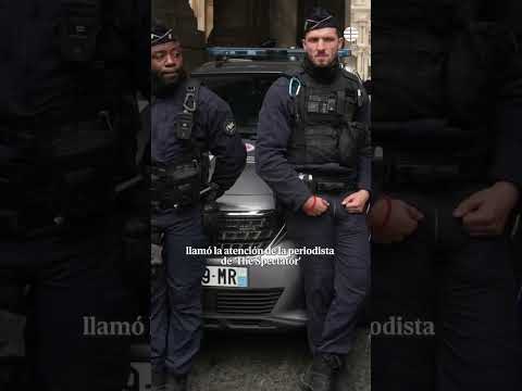 ¿Quién es el misterio del hombre con sombrero frente al Louvre justo después del robo? #viral