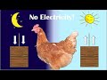 Automatic Chicken Door Opener--No Electricity, No Batteries.  Chicken Controlled.