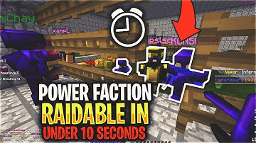 We made a HUGE POWER FACTION RAIDABLE in UNDER A MINUTE... *RICH* | Minecraft HCF