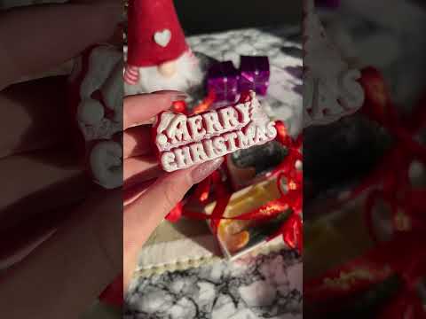 Оригінальне мило «MERRY CHRISTMAS» в подарунковій коробочці для святкового настрою, видео 1