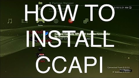 How to install CCAPI for PS3 4 88 CFW