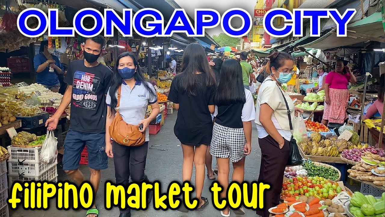 OLONGAPO CITY PUBLIC MARKET FILIPINO FOOD MARKET PALENGKE TOUR in