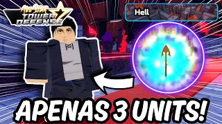 APENAS 3 UNITS!! COMO PASSAR HELL RAID SOLO FULL SKIP NO ALL STAR TOWER DEFENSE ROBLOX