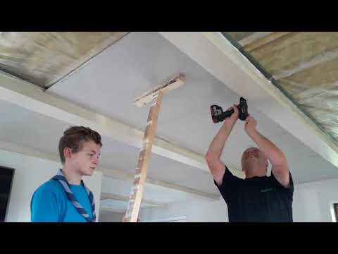 Video: Teknologi til montering af gipsplader på loftet