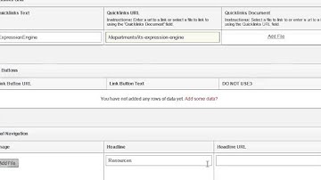 Quicklink Grid or Visual navigation -  internal web pages