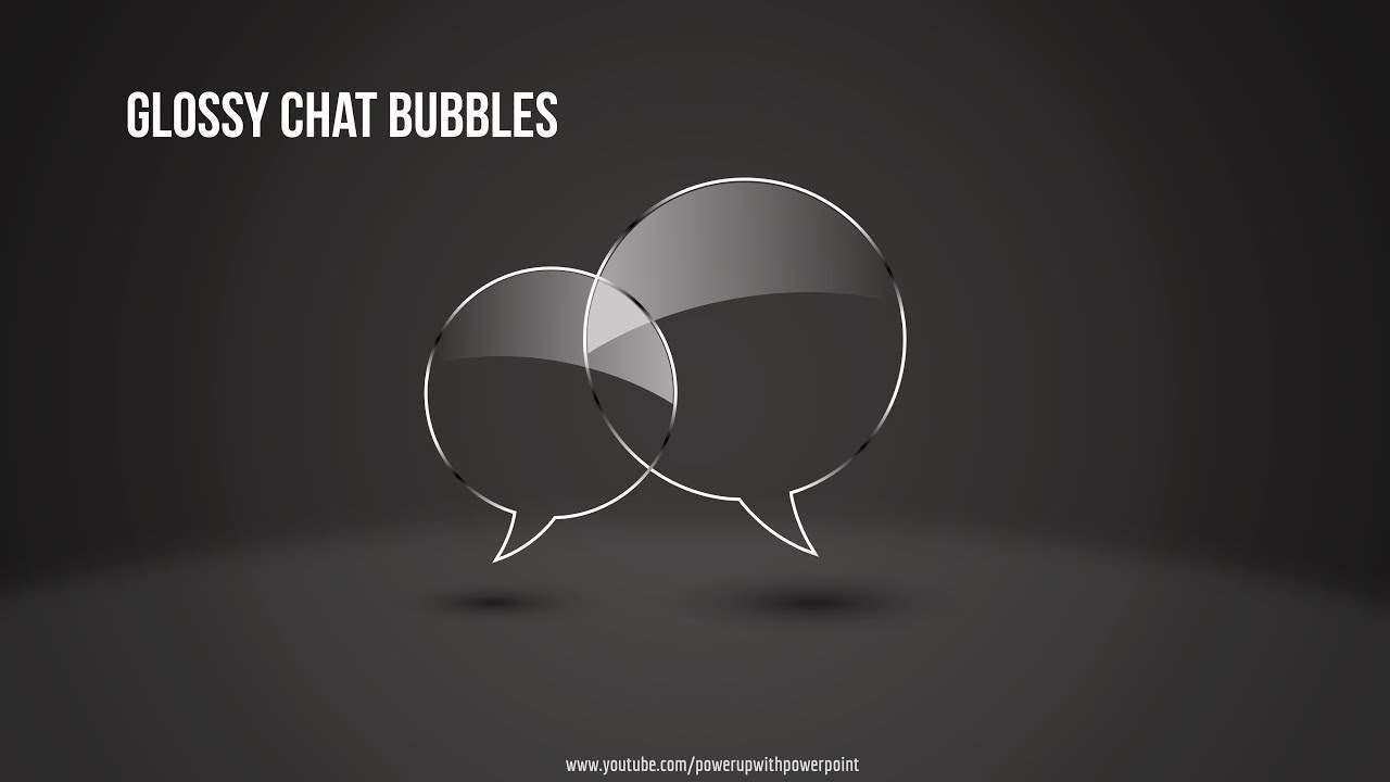 16.Create Glossy Chat Bubbles infographicPowerpoint Presentation