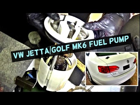 VW JETTA MK6 FUEL PUMP REPLACEMENT REMOVAL | VW GOLF MK6