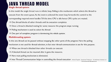 SAITM BCA 6 Java Unit 4 Lecture 13