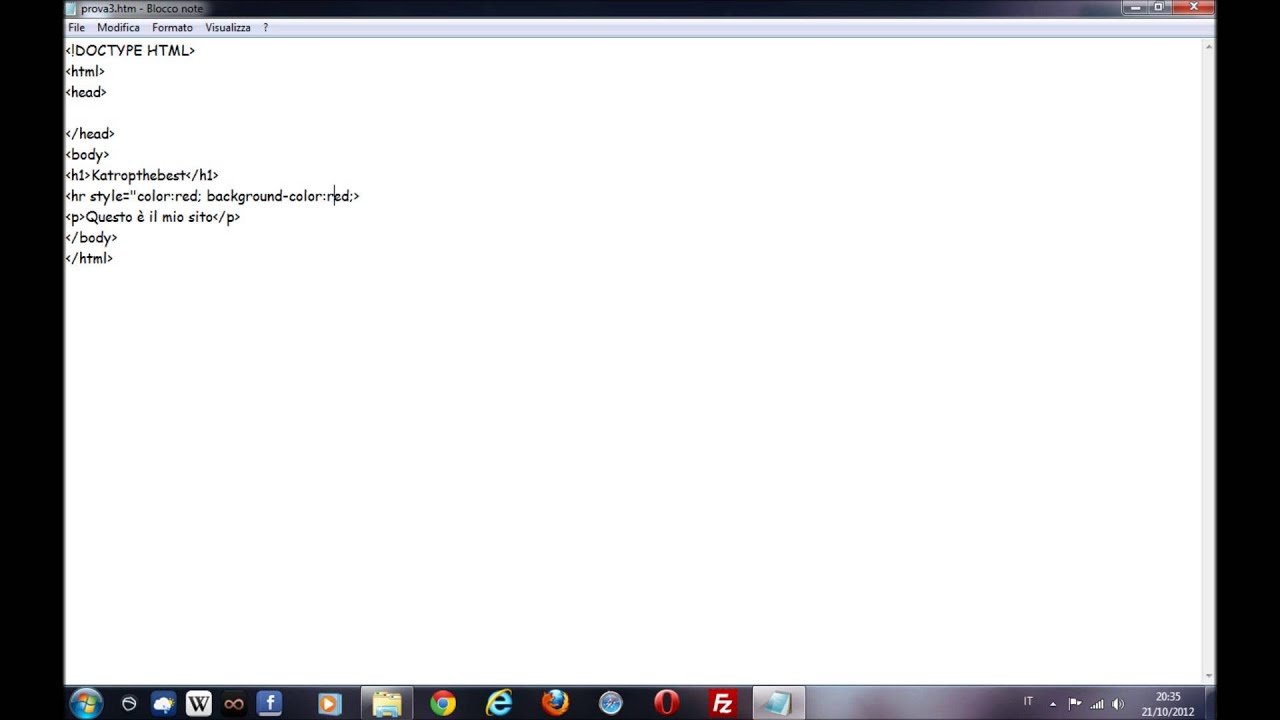 Tutorial 5 - HTML - ITA - YouTube