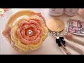 春のちびトート🌼🌸｜お直しコスメポーチ｜お手頃毛糸｜かぎ針編み
