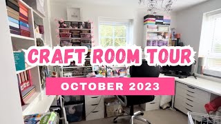 CRAFT ROOM TOUR  OCTOBER 2023  I’M BACK!!!