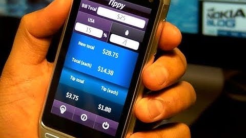 Demo on Nokia N8: Tippy, Tip calculator application