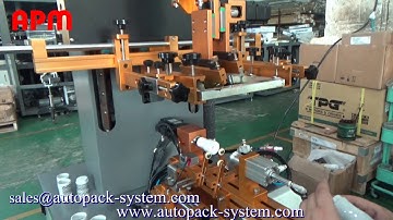 S300M semi-automatic servo single color screen printing machine for plastic bottle