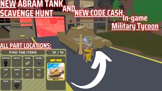 Roblox NEW ABRAM TANK AND ALL PART LOCATIONS in Military Tycoon