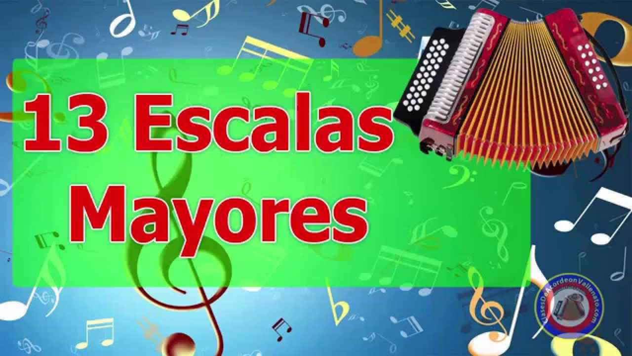 13 Escalas Mayores Melodicas Clases De Acordeón Vallenato YouTube