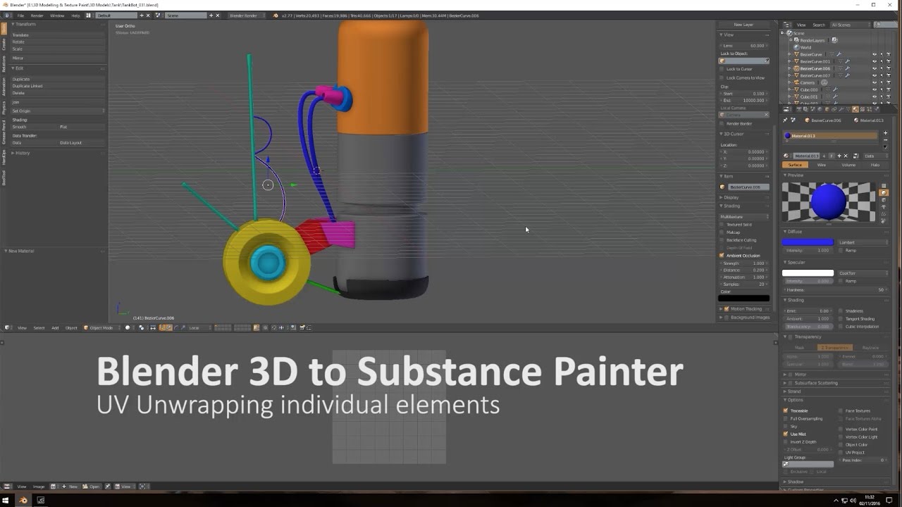 Substance blender. How open in substance painter uv.