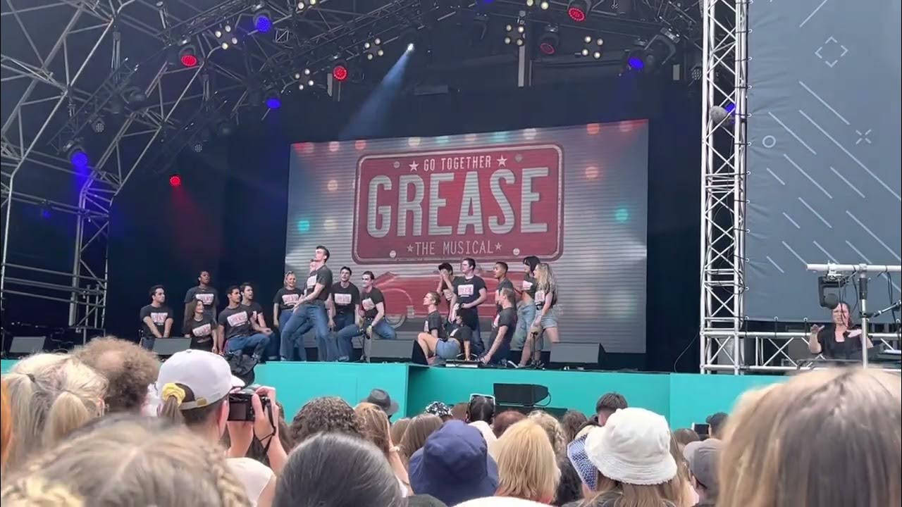 West end live 2023. Saturday 17th June. Grease. Greased lightnin’ YouTube
