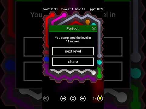 Flow Free Hexes Daily Puzzles. level 1-6. My Gaming Town ♥ #shorts