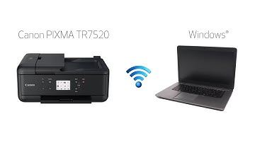 Setting up Your Wireless Canon PIXMA TR7520 - Manual Connect with a Windows Computer