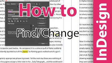 InDesign training: Highlighting words with Find/Change
