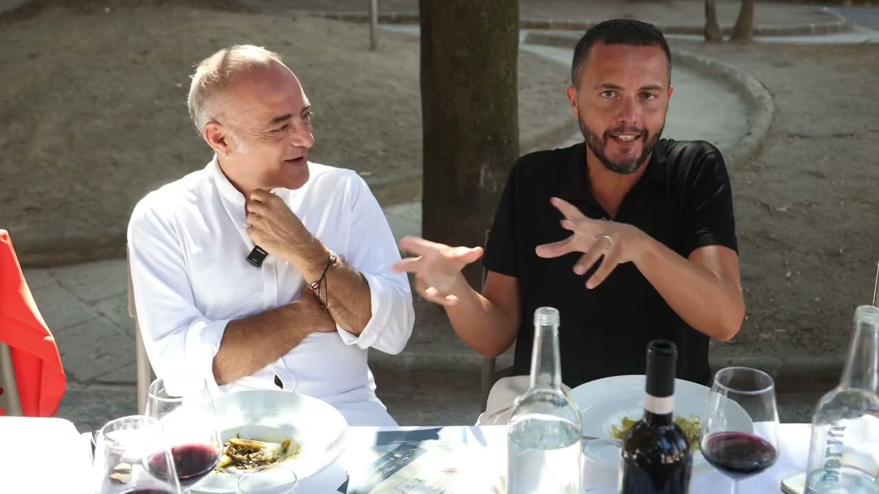 Pranzo della Domenica Portici-i commensali:Regista Marcello Sannino-Sceneggiatore Giancarlo Germino