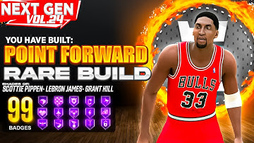 BEST POINT FORWARD BUILD ON NBA 2K22 NEXT GEN! RARE BUILD SERIES VOL. 24