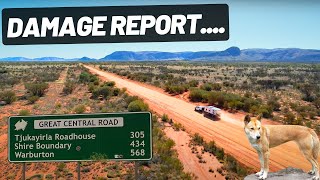 GREAT CENTRAL ROAD || 1100km OF CORRUGATIONS IN A FAMILY CARAVAN | SURROUNDED BY DINGOS & CAMELS