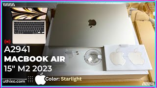 2023 Apple Macbook Air 15-Inch (M2-Chip) In Starlight / Polarstern | Unpacking A2941 16Gb Ram