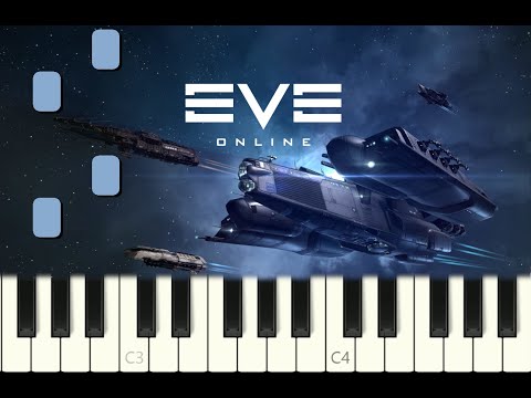 piano tutorial "BELOW THE ASTEROIDS" from EVE Online, 2003, with free sheet music (pdf)