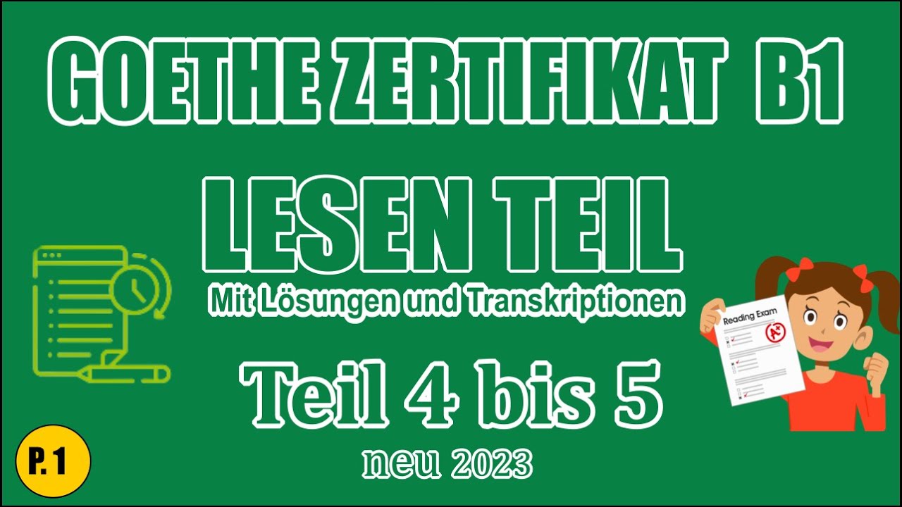 Prüfung B1 Lesen Mit Lösung