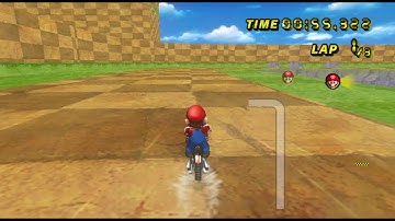 Sonic Drift Green Hill 1 Custom Track in Mario Kart Wii (WIP)