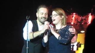 Alfie Boe O2 Arena 12th December 2014 - singing Come what may with Emily from the audience