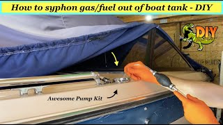 How to syphon gas/fuel out of boat tank - DIY pump kit by DIY with Michael Borders 291 views 1 month ago 16 minutes