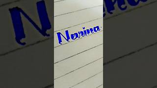 How to write Norina in calligraphy calligraphymasters handwriting