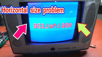 Horizontal Size Problem Solve | Crt Tv repair | TV Problem
