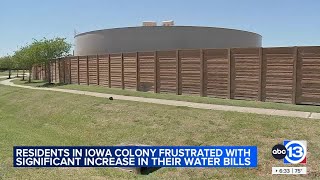 Some neighbors concerned with high water bills in Iowa Colony