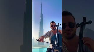 HAUSER - CELLO MUSIK  - Great music in front of the Burj Khalifa, by our favorite cello master🎻🎶😍👌🕺👍