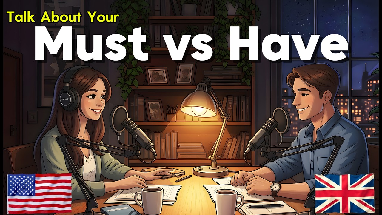 Learn Must vs Have To in English Naturally | Speak Clearly & Confidently | English Podcast